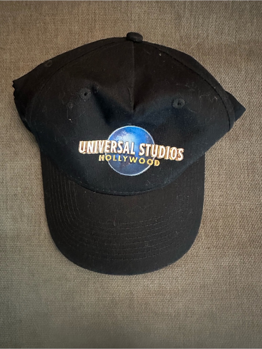 Universal Studios Hollywood Black Logo Baseball Cap